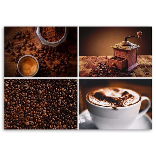 Canvas Print Coffee Set