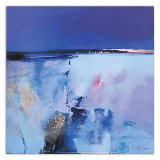 Canvas Print Blue Abstraction Watercolour