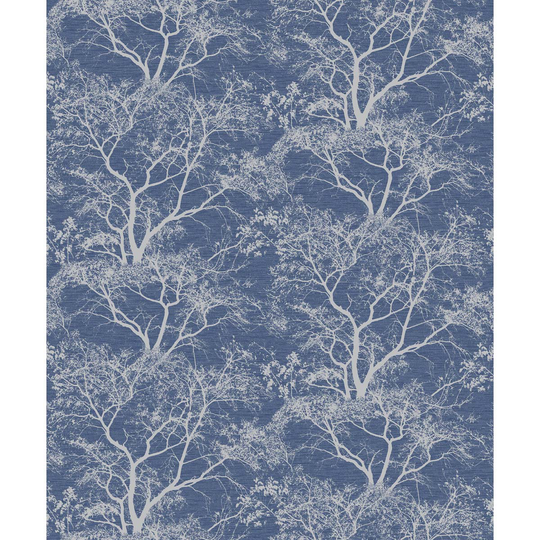 Holden Decor Whispering Trees Dark Blue Wallpaper