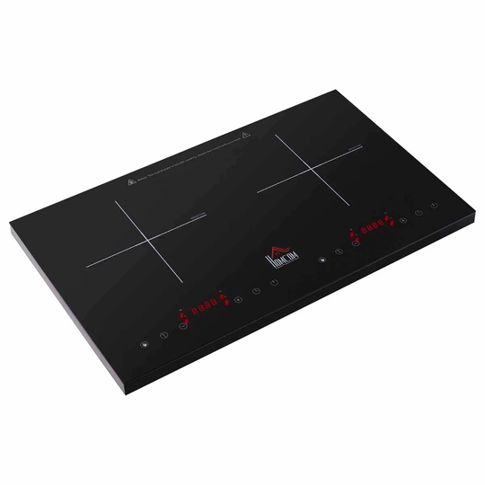 HOMCOM 800-099 2800W Double Induction Hob - Black