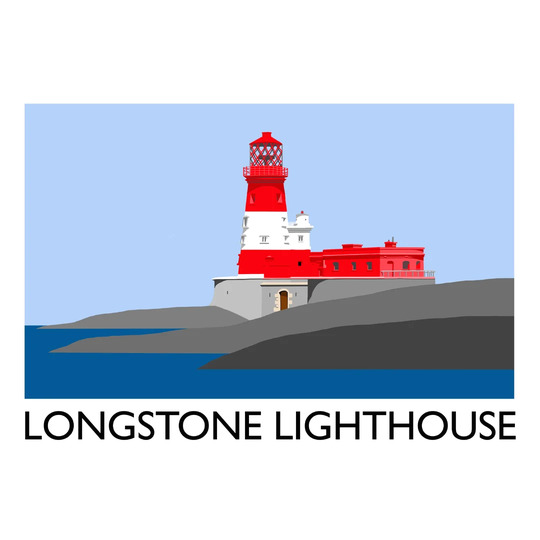 Longstone Lighthouse 2 by Richard O'Neil - Graphic Art Print on Paper