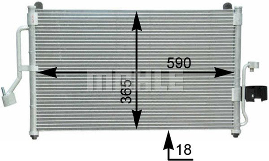 Condenser Air Conditioning 8FC351302-661 by BEHR