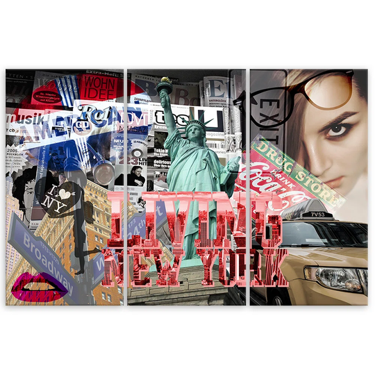 Canvas Print New York City Collage Pop Art