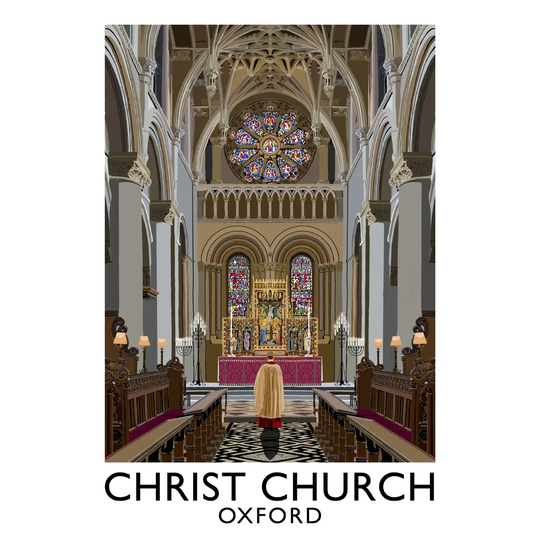 Christ Church Oxford 1 by Richard O'Neil - Graphic Art Print on Paper