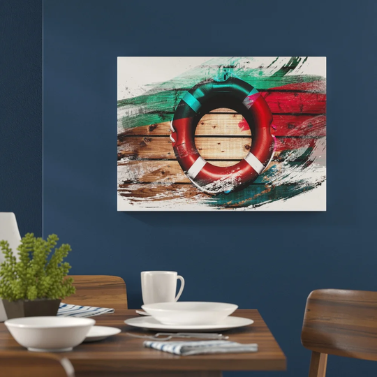 'Lifesaver Lifebuoy' Graphic Art Print Poster