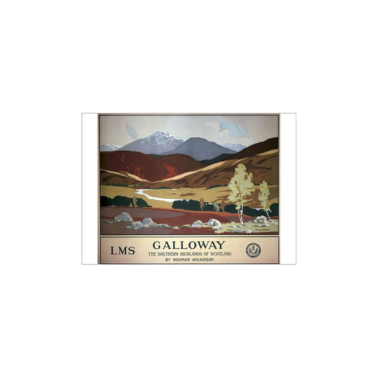 (A2 (59x42cm) Poster) Galloway, LMS poster, 1927 (Poster Print)