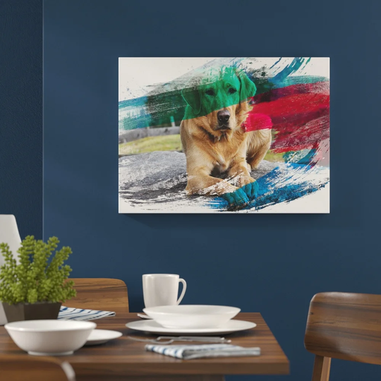 'Yellow Labrador Dog' Graphic Art Print Poster