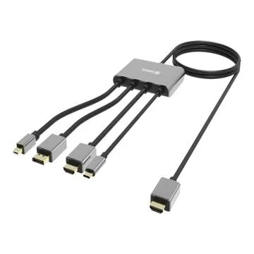 Sandberg All-In-1 Display Adapter Hub Videoadapter 2.3m