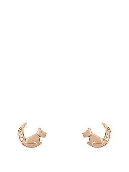 Radley Ladies Moon &Amp; Dog Stud Earrings