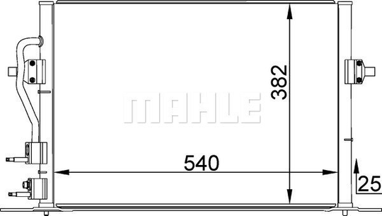 Condenser Air Conditioning 8FC351035-581 by BEHR