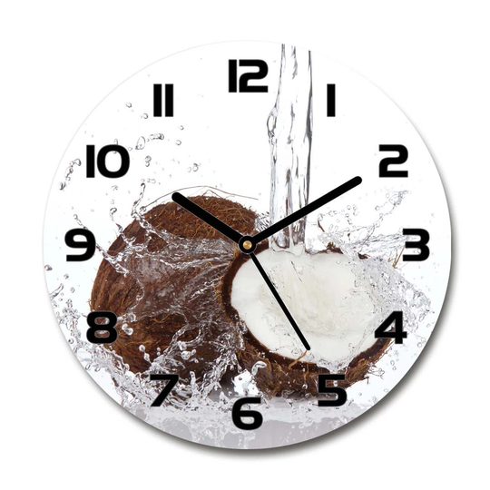 Decoration Picture Art Modern Kitchen Living Room Coconut 30cm Silent Wall Clock