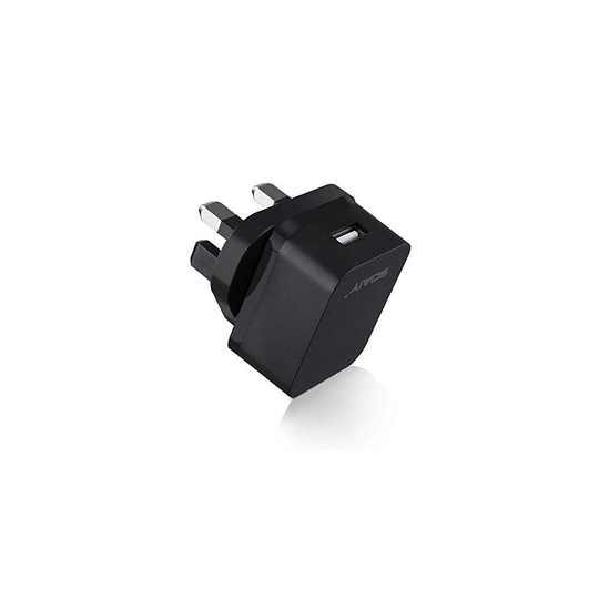 SOAIY 5V 2A USB Power Adapter Mains Charger Portable UK Wall Plug Fast Charger with USB on the Top Compatible with Light Projector,Kindle,Fire Ta