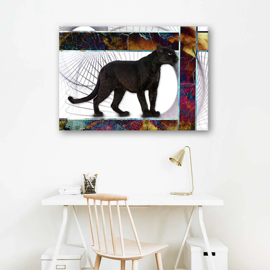 Canvas Print Panther Animals