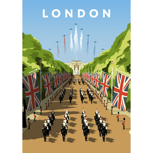London 5 by Richard O'Neil - Graphic Art Print on Paper