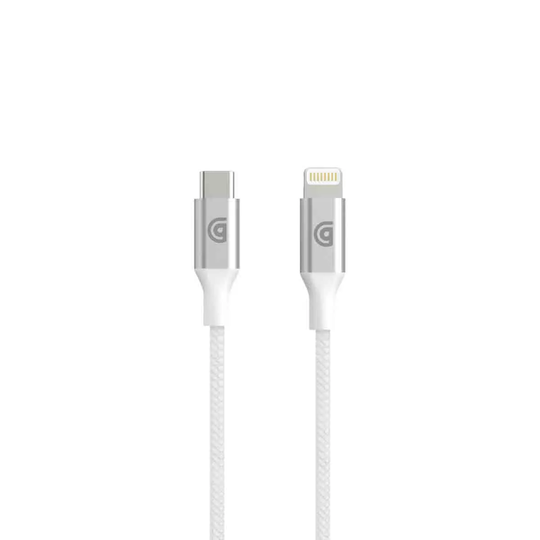 Griffin Premium USB-C to Lightning Cable - 5FT - Silver
