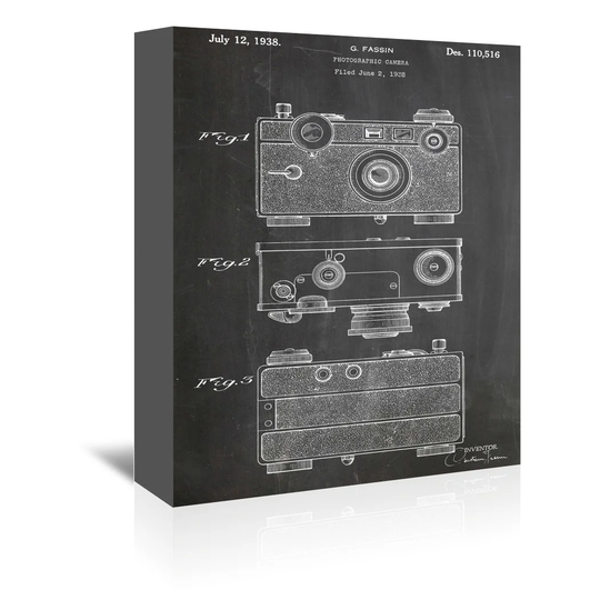 'Fassin Camera' by House of Borders Graphic Art on Wrapped Canvas