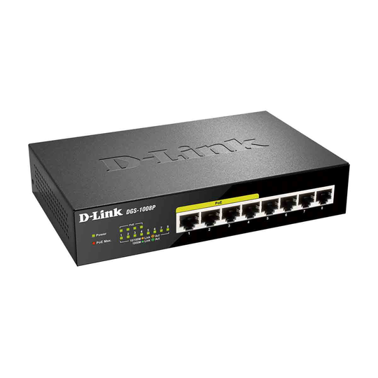 D-link 8-port Gigabit Poe Unmanaged Desktop Switch