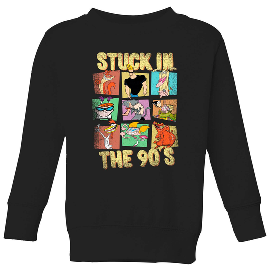 Cartoon Network Stuck In The 90s Kids' Sweatshirt - Black - 3-4 Years - Black
