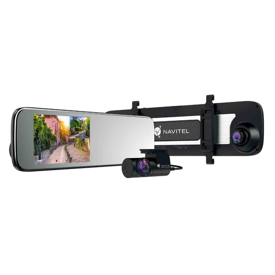 Navitel Mr450 Gps Smart Mirror Dash Cam - Black