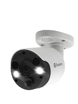 Swann Smart Security 4K Spotlight Bullet Add On Cctv Camera With Colour Night Vision, Thermal Sensor &Amp; Pir Motion Detection - Swnhd-887Msfb-Eu