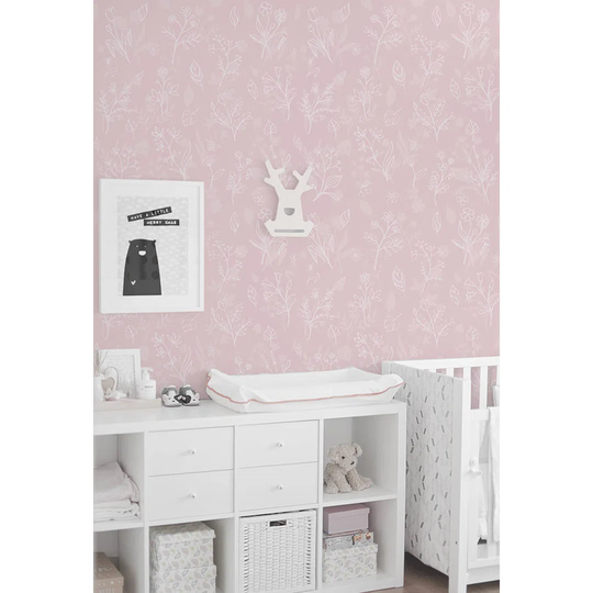 Aristeidis Contour Floral Wallpaper