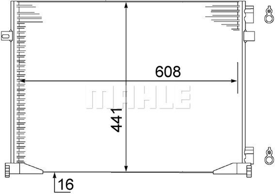 Condenser Air Conditioning 8FC351306-661 by BEHR