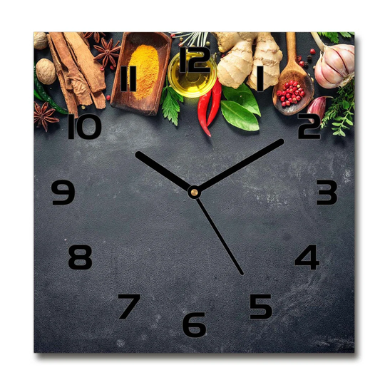 Immogene Herbs and Spices Silent Wall Clock