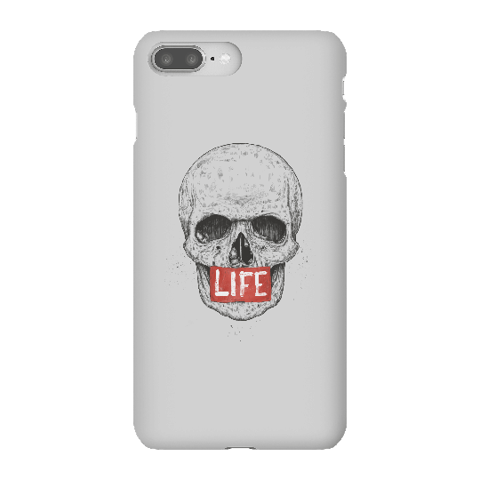 Balazs Solti Life Skull Phone Case for iPhone and Android - iPhone 8 Plus - Snap Case - Matte