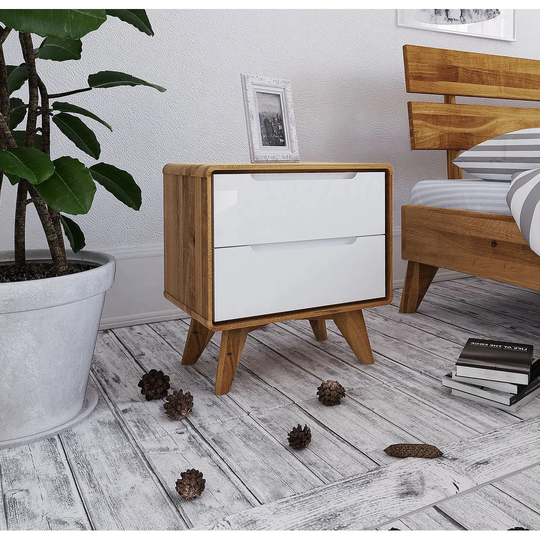 Yasmine 2 Drawer Bedside Table