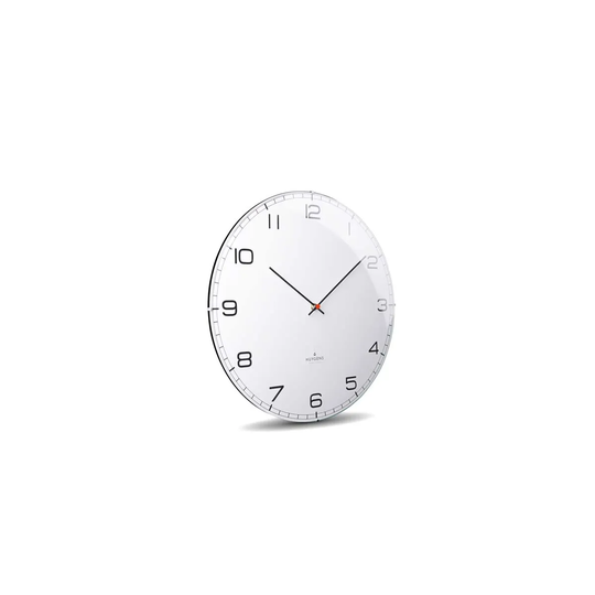 Huygens Dome Arabic Clock - White/35Cm