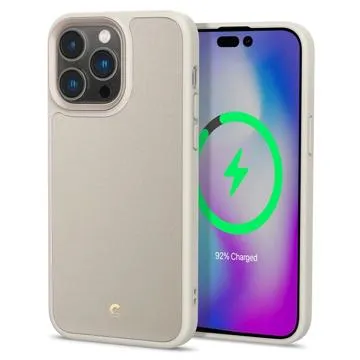 Spigen Cyrill Kajuk Mag iPhone 14 Pro Hybrid Case - Cream