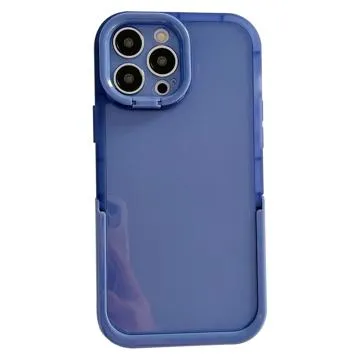 Dual Kickstand iPhone 14 Pro Hybrid Case - Blue