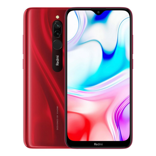 (Unlocked, Ruby Red) Xiaomi Redmi 8 Dual Sim | 64GB | 4GB RAM