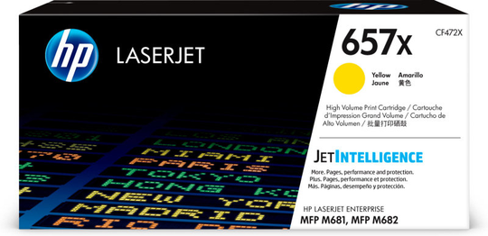 HP 657X High Yield Yellow Toner Cartridge - CF472X