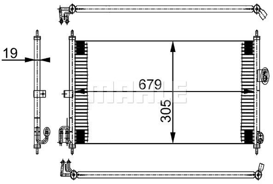 Condenser Air Conditioning 8FC351038-581 by BEHR