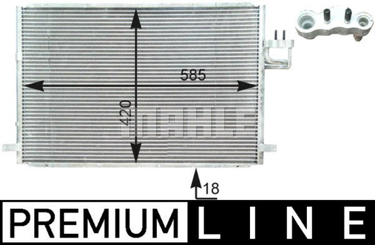 Condenser Air Conditioning 8FC351303-001 by BEHR