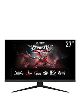 Msi Optix G273 27 Inch, Full Hd, 165Hz, 1Ms, Ips, G-Sync Compatible Flat Gaming Monitor