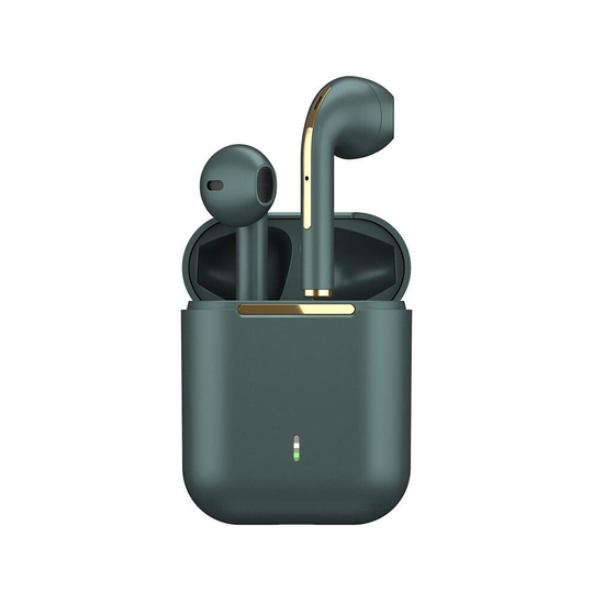 (Dark Green) TWS Bluetooth Headphones Stereo True Wireless Headphone Earbuds In Ear Handsfree Earphones Ear Buds For Mobile Phone