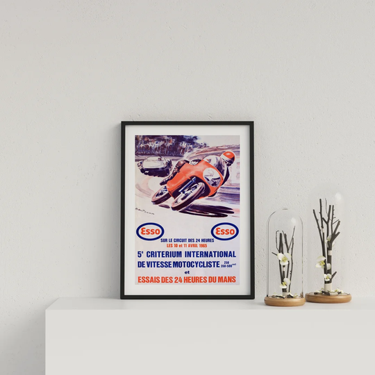 Retro Esso Le Mans Motorcycling 24 Hours