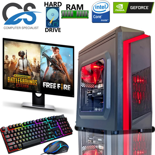 (500GB HDD, Onboard Graphic ) Intel Core i5 Gaming PC Monitor Bundle 1TB HDD 8GB GT730
