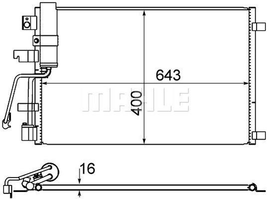 Condenser Air Conditioning 8FC351310-221 by BEHR