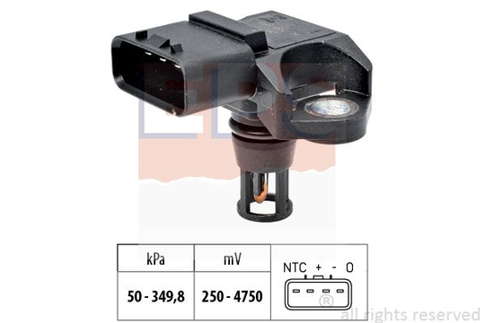 Air Pressure Sensor, height adaptation Made in Italy - OE Equivalent 1.993.317 EPS Facet 1993317
