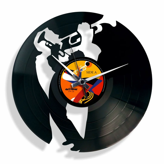 Jazz Vinyl 30cm Silent Wall Clock
