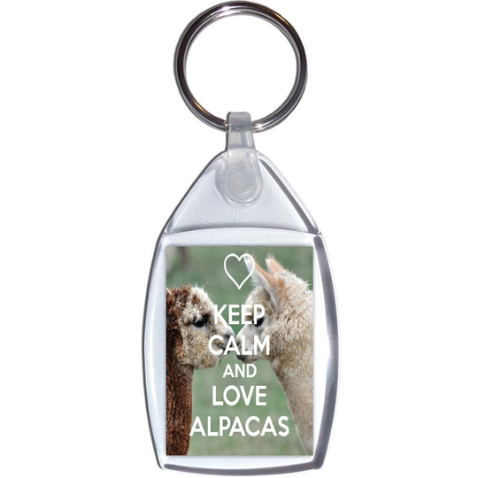 Keep Calm and Love Alpacas - Keyring