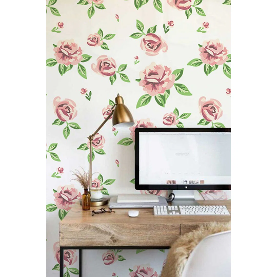 Lizard Light Flowersfloral Wallpaper