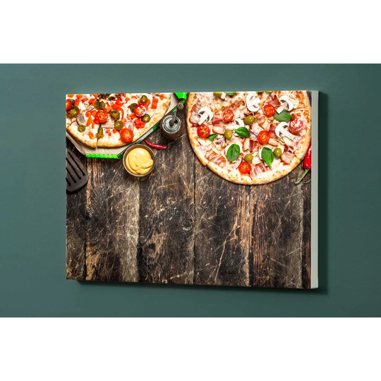 Pizza Magnetic Wall Mounted Photo Memo Board