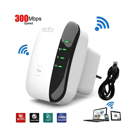 WiFi Range Extender Super Signal Booster 300Mbps Speed Wireless Network Repeater