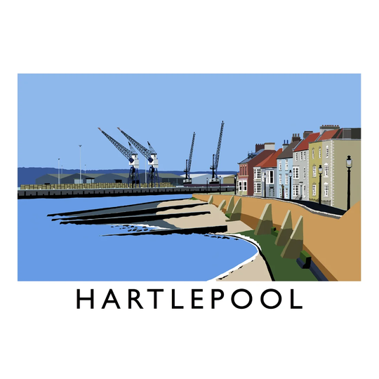 Hartlepool - Graphic Art Print on Paper
