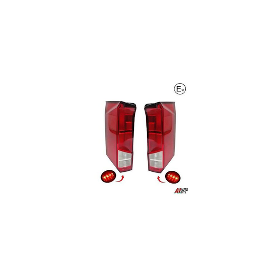 Pair L & R Side For Vw Crafter New Model 17+ Rear Back Tail Lights Lamp Lens E32