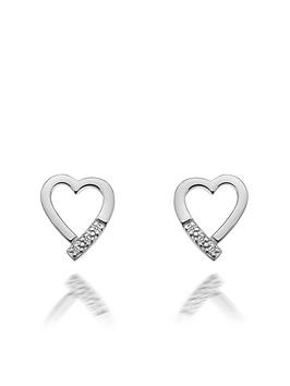 Hot Diamonds Romantic Heart Stud Earrings